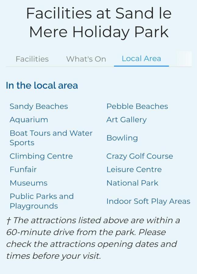 Tunstall View Caravan Holidays At Sand Le Mere Exterior photo